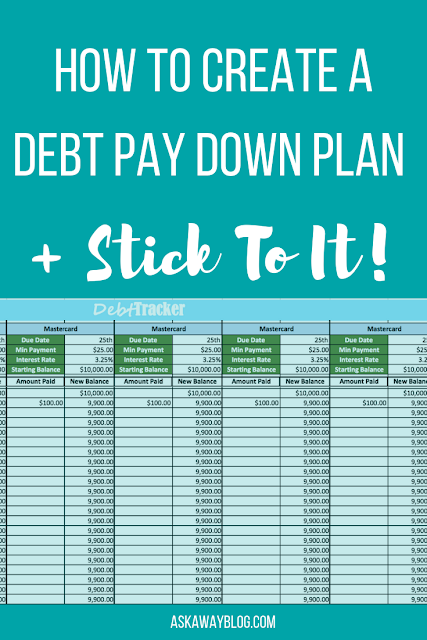 How To Create A Debt Pay Down Plan + Stick To It! 