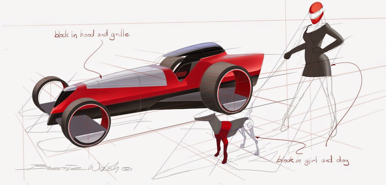 drawon New Sketchbook pro 7 perspective tool speed sketch tutorial on