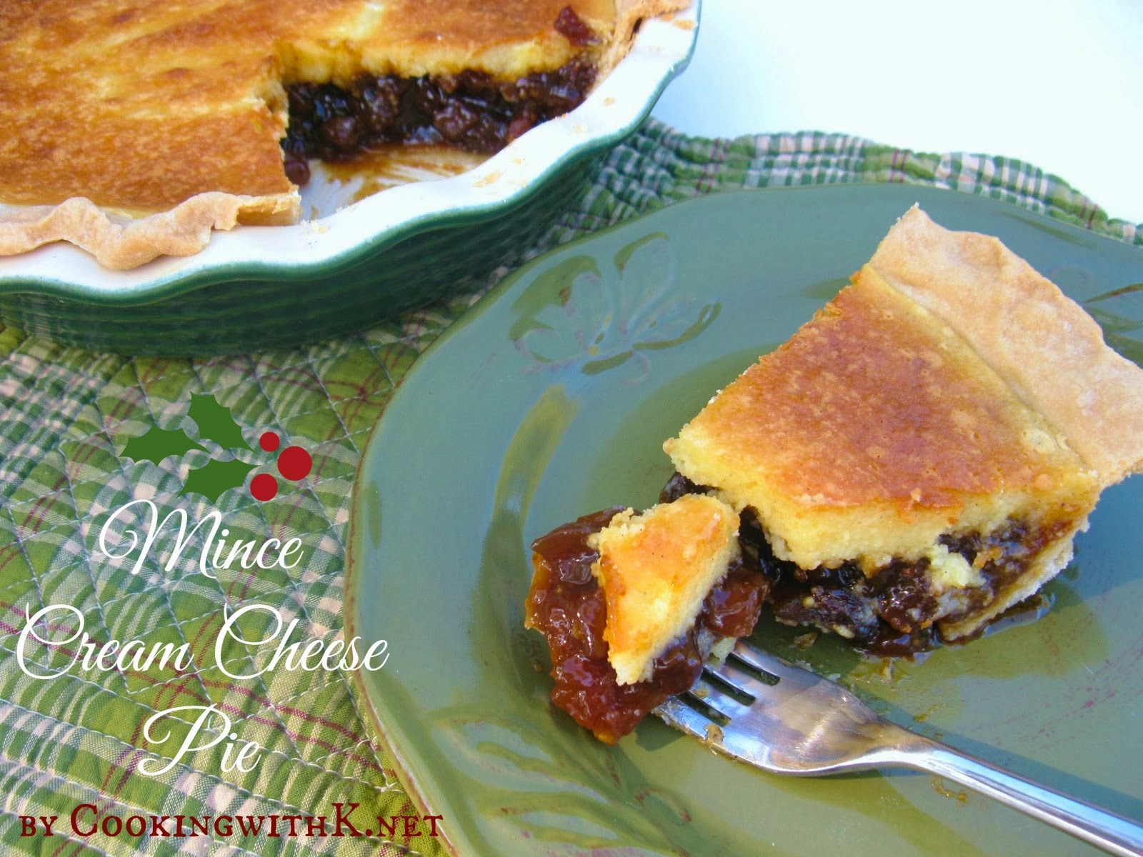 Mince Cream Cheese Pie {aka Mincemeat Cheesecake Pie}