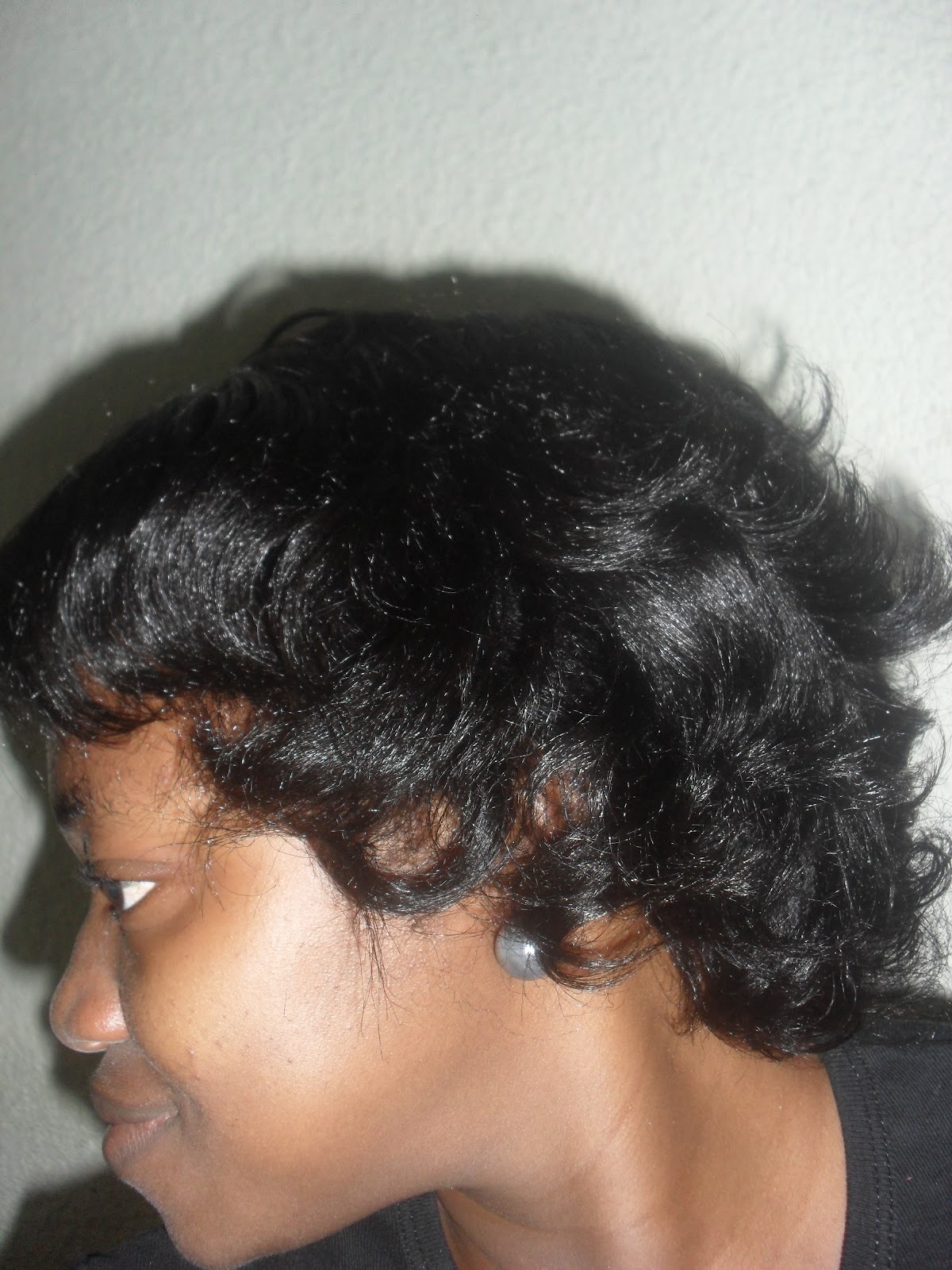 Flexi Rod Set On Flat Ironed Relaxed Hair