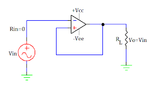 Voltage follower circuit voltage follower using op amp