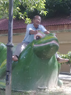 Ayahku menunggang katak....