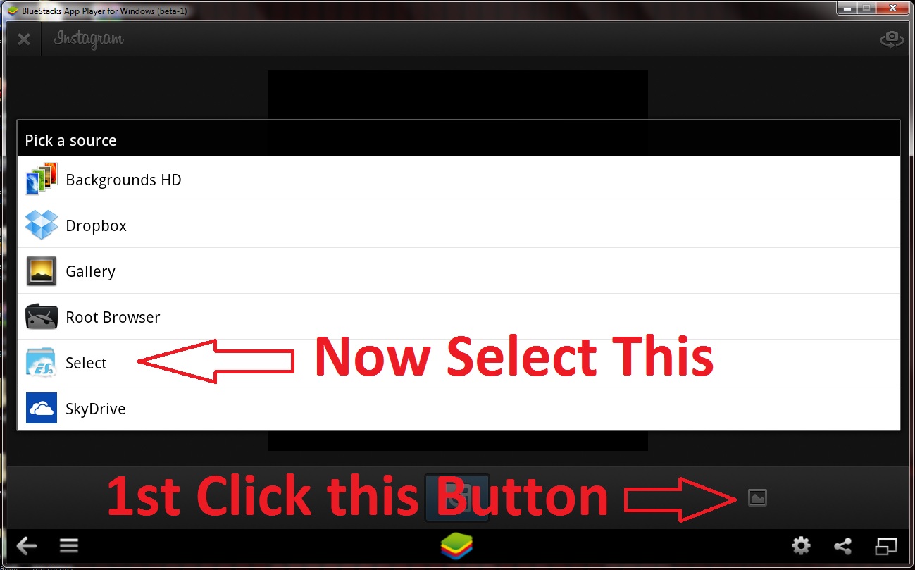 how to upload photos to instagram from bluestacks how to upload photos to instagram from bluestacks
