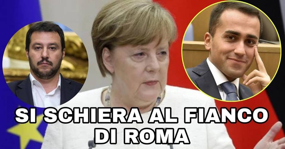 Immigrati: la Merkel si schiera con il Governo M5S-LEGA, UE non puo' lasciare da sola lìItalia! Guarda e diffondi