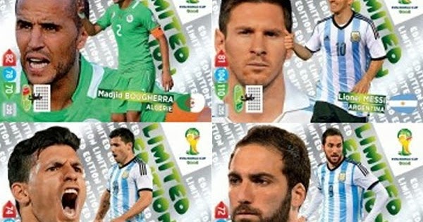 Panini World Cup Brasil 2014 limited edition XXL choice cards 