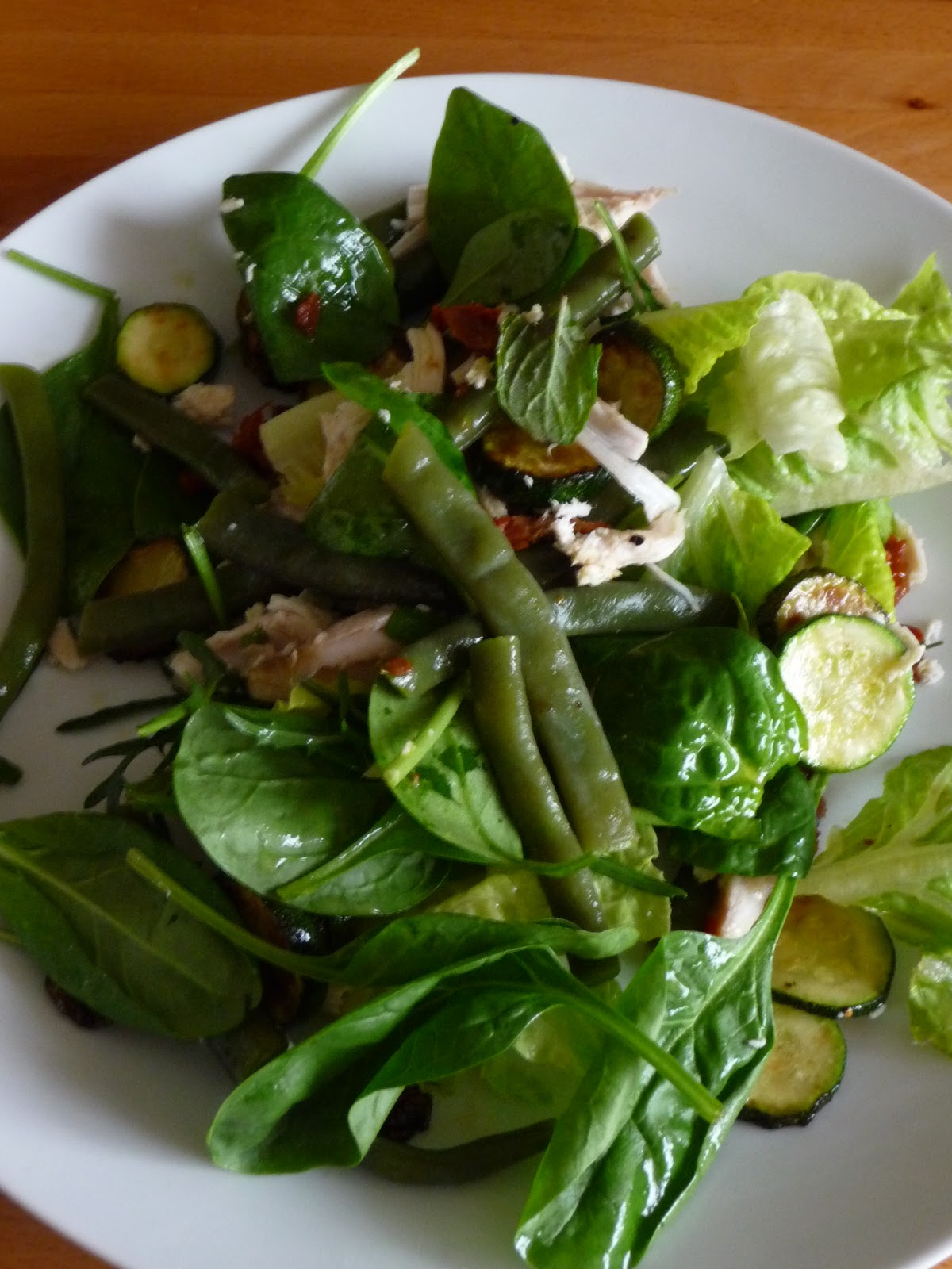 Lancashire Food Chicken, green bean and courgette salad