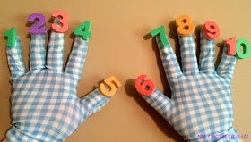 Using Gloves with FIngerplays by Tracy King  Ideas for creating gloves for fingerplays for preschool, kindergarten and elementary aged kids.  Get crafty with these DIY manipulatives for fingerplays, rhymes and songs like “Itsy Bitsy Spider”, “Ten in the Bed” and more.  Use the finger play gloves to teach Bible lessons, spring time chants, counting…the ideas are limitless using these simple and inexpensive techniques.