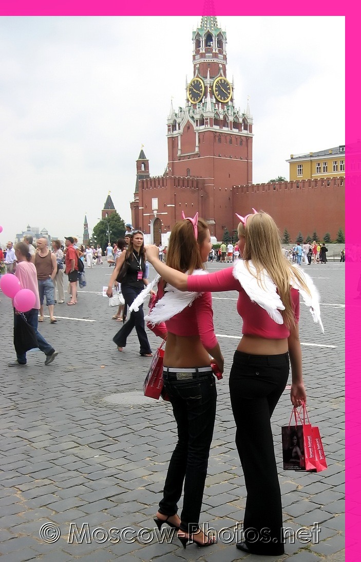 Bruno Banani Girls at Red Square in Moscow