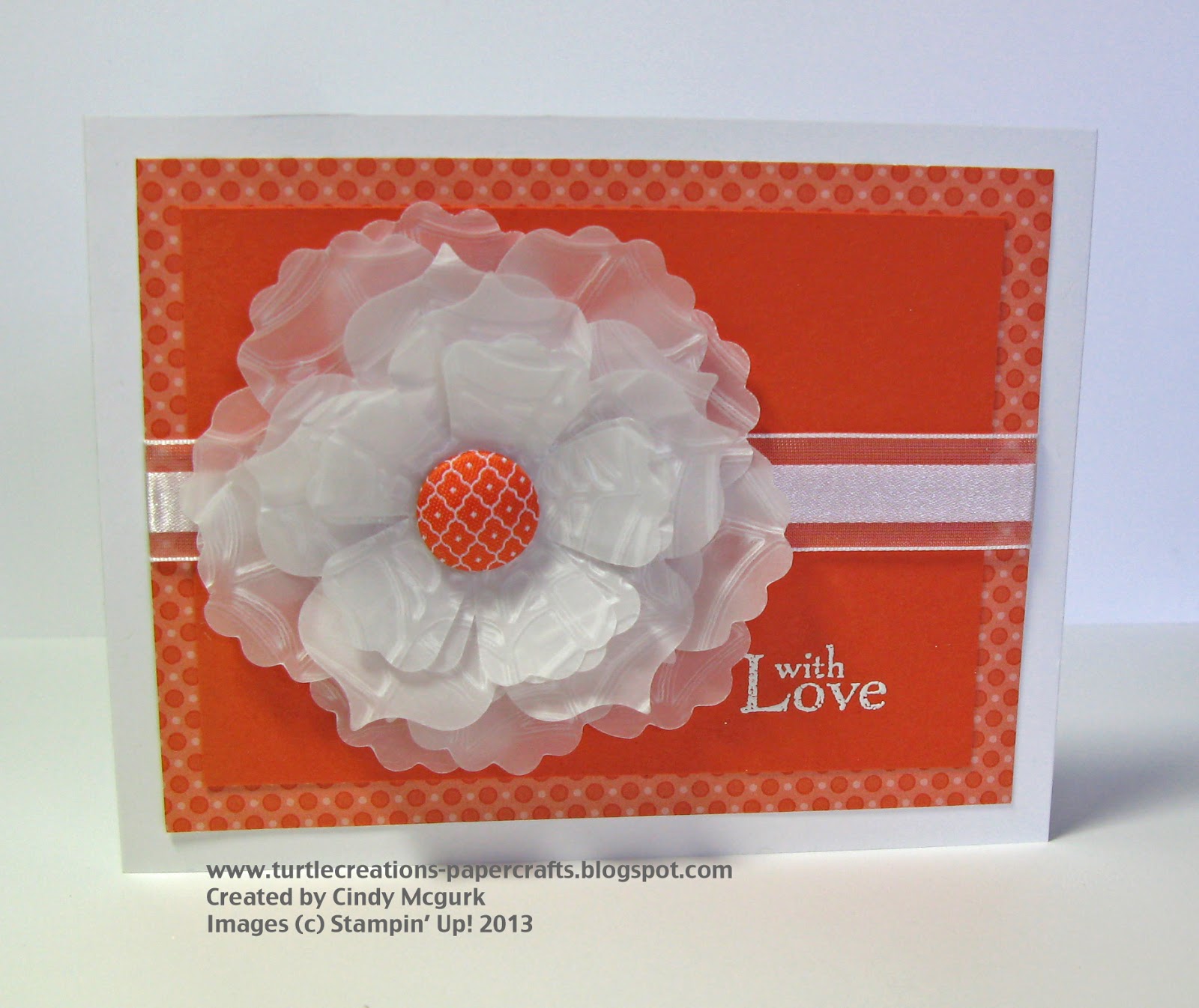 Turtle Creations Vellum Fun Flowers Dry Embossing on Vellum