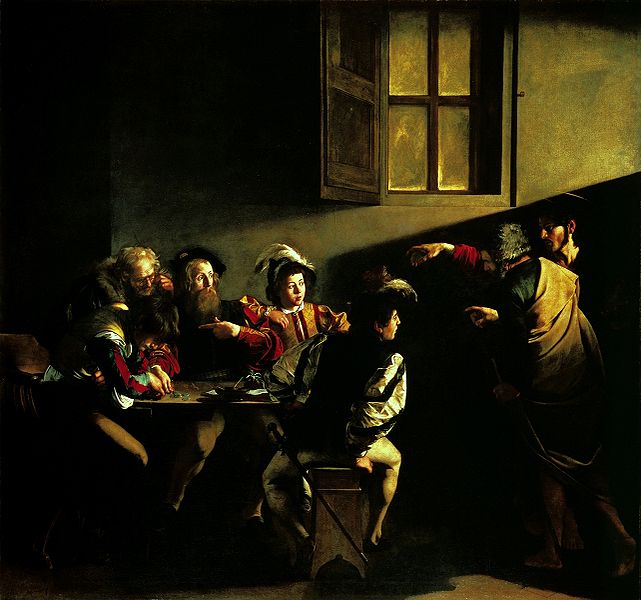 Vocazione di Matteo a S.Luigi de francesi Caravaggio Roma