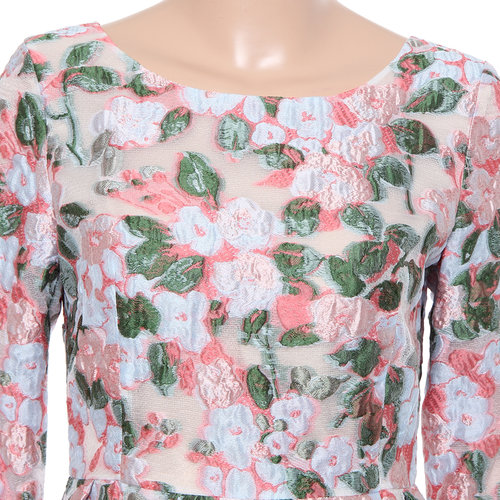 [Galleria] Three-Quarter Sleeved Floral Dress | KSTYLICK - Latest ...