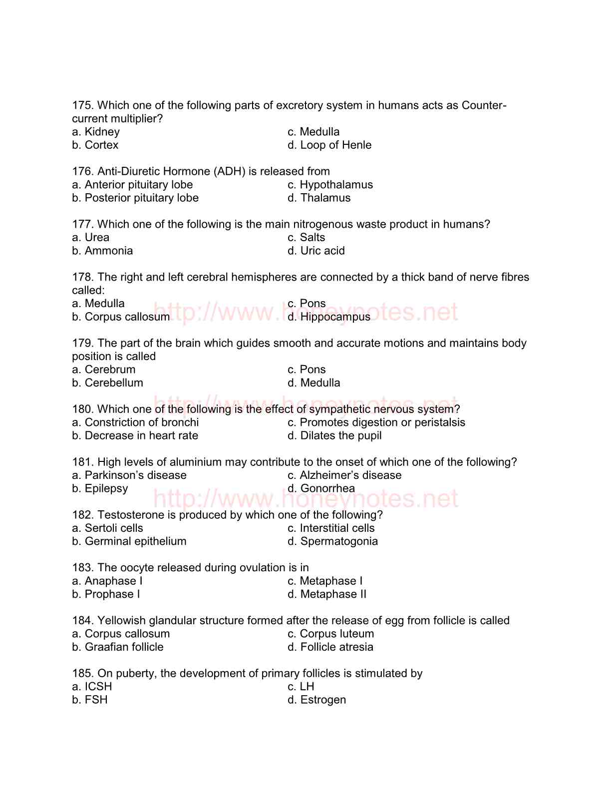 Biology Medical Entry Test 2014 UHS Lahore (Past papers)