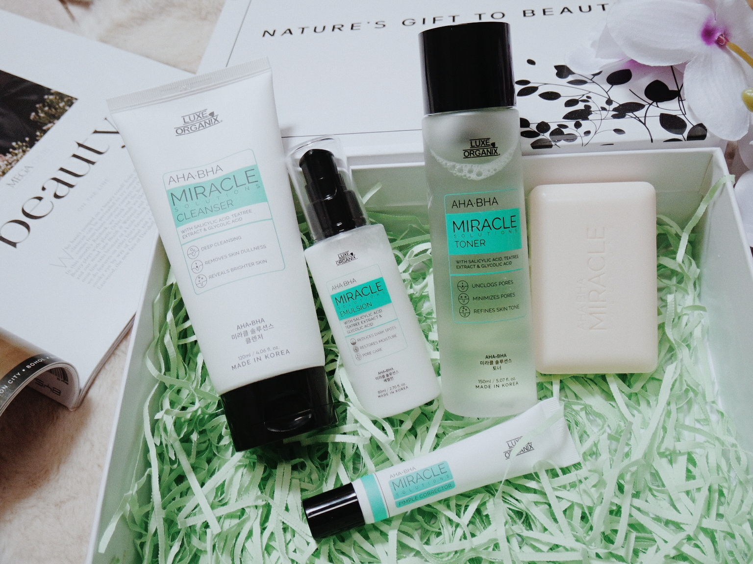 luxe organix toner for acne prone skin