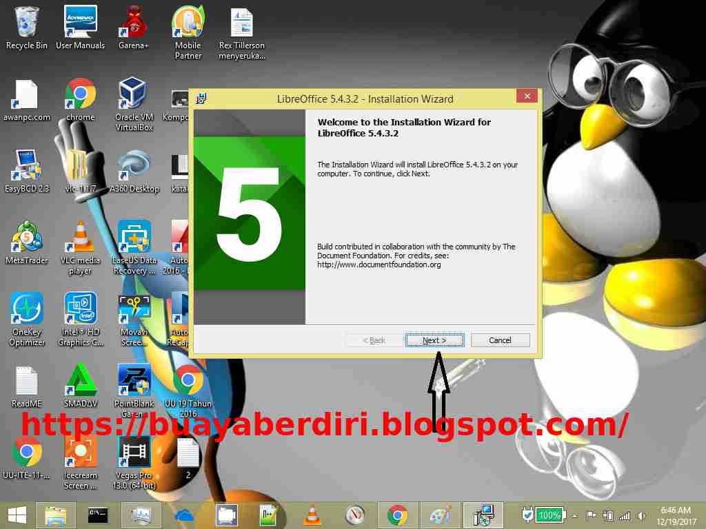 Tutorial cara menginstall Libre office di windows full gambar
