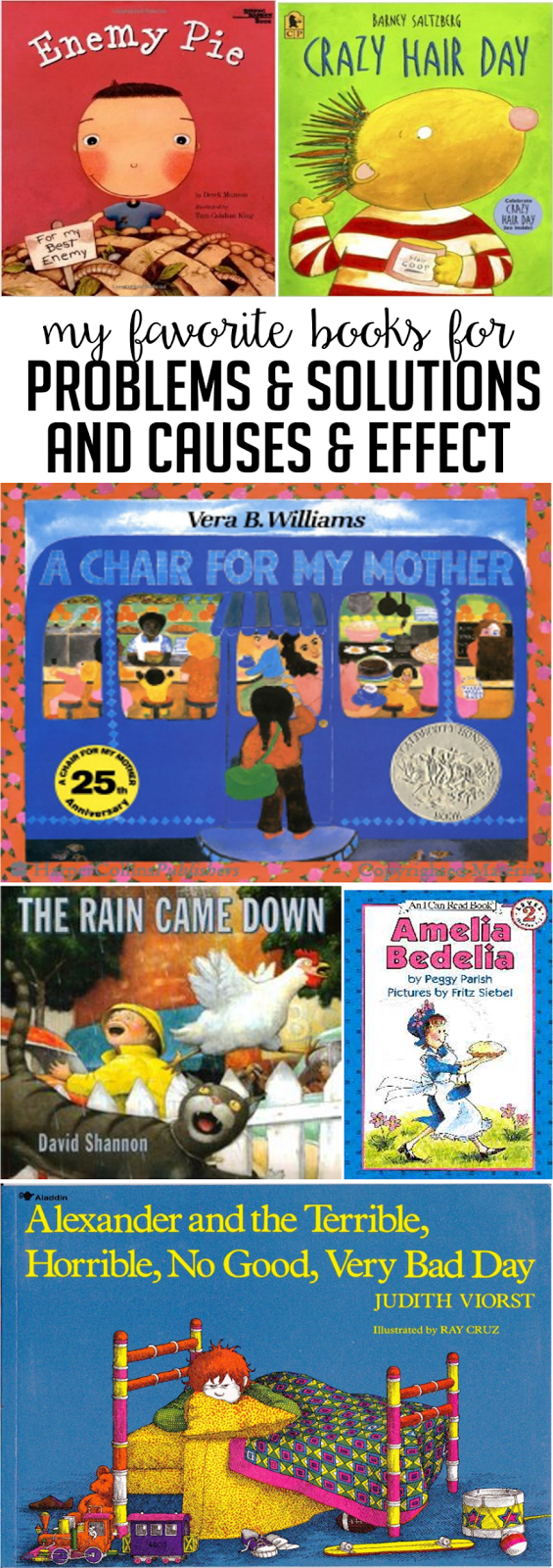Read Alouds For Problem And Solution Cause And Effect Susan Jones