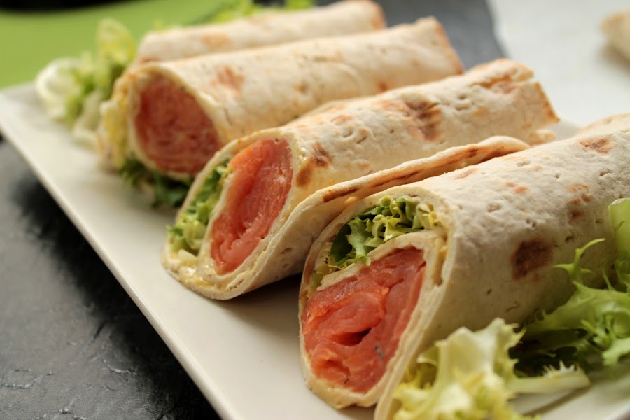 Rollitos de salmón (IKEA) Salmon rolls