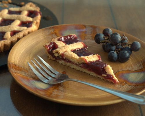 Easy-Easy Jam Tart ♥ KitchenParade.com, food processor crust + jam = an amazing tart in 15 minutes!