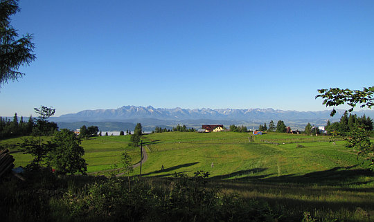 Studzionki, godz. 6:25 - widok na Tatry.