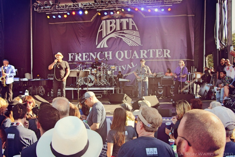 2017 New OrleansFrench Quarter Festival Aaron Neville on the Abita Beer Stage