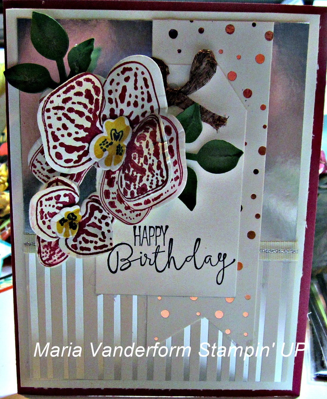 crafty maria s stamping world orchid birthday paper craft crew