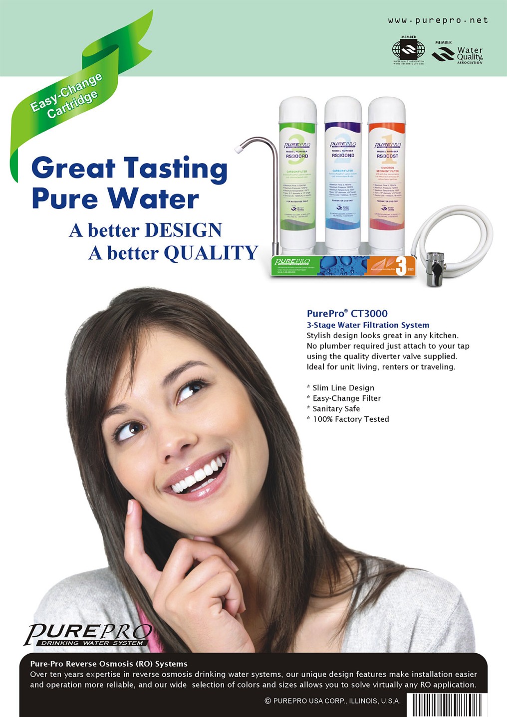 PurePro® CT3000 EasyChange Water Filtration System