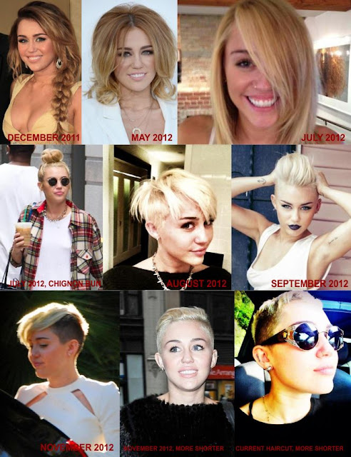 Miley Cyrus Haircut 2012 Short