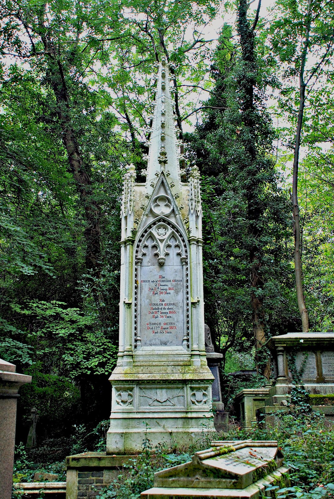 The Mears Memorial, Highgate Cemetery, London The Mears Memorial, Highgate Cemetery, London