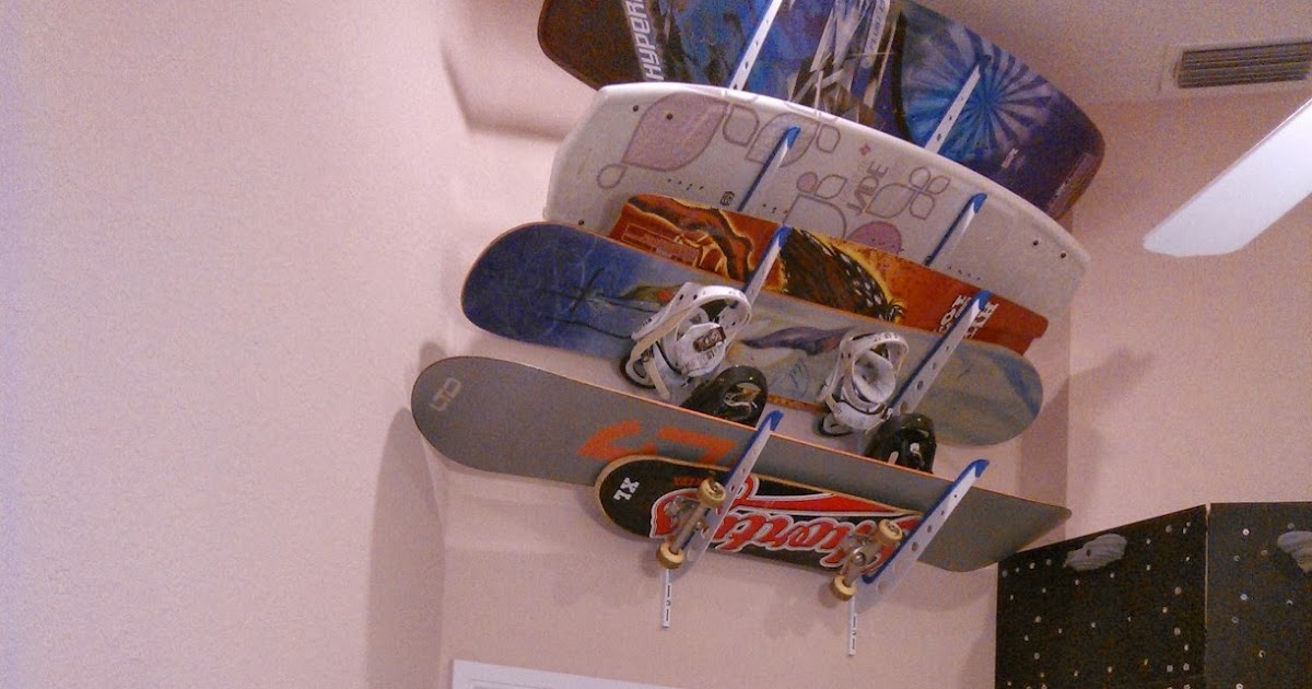 StoreYourBoard Blog: Snowboard-Wakeboard-Skateboard Combo Wall Rack ...