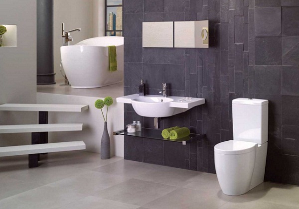 model desain kamar mandi rumah minimalis type 45