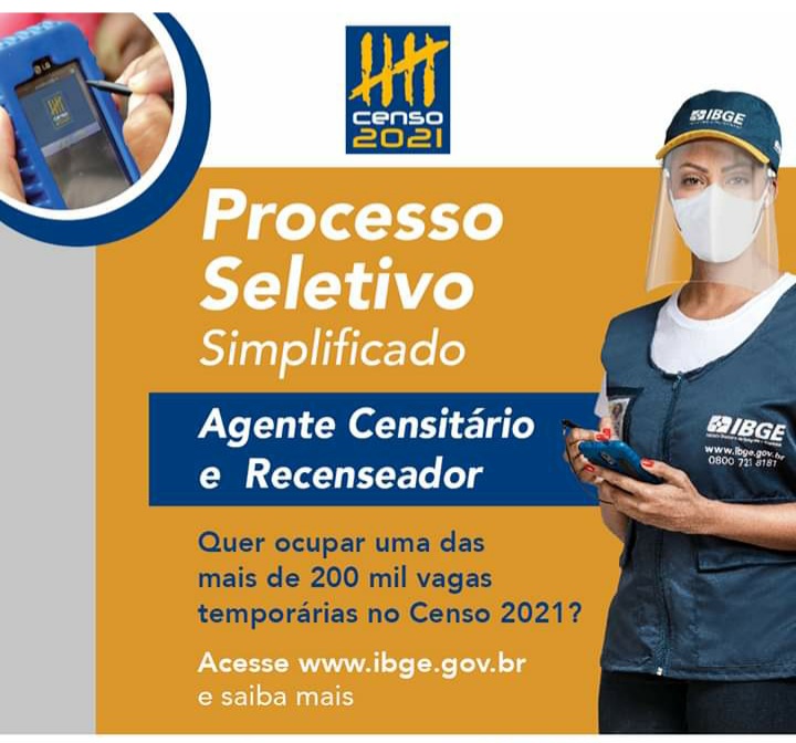 IBGE - PROCESSO SELETIVO CENSO 2021