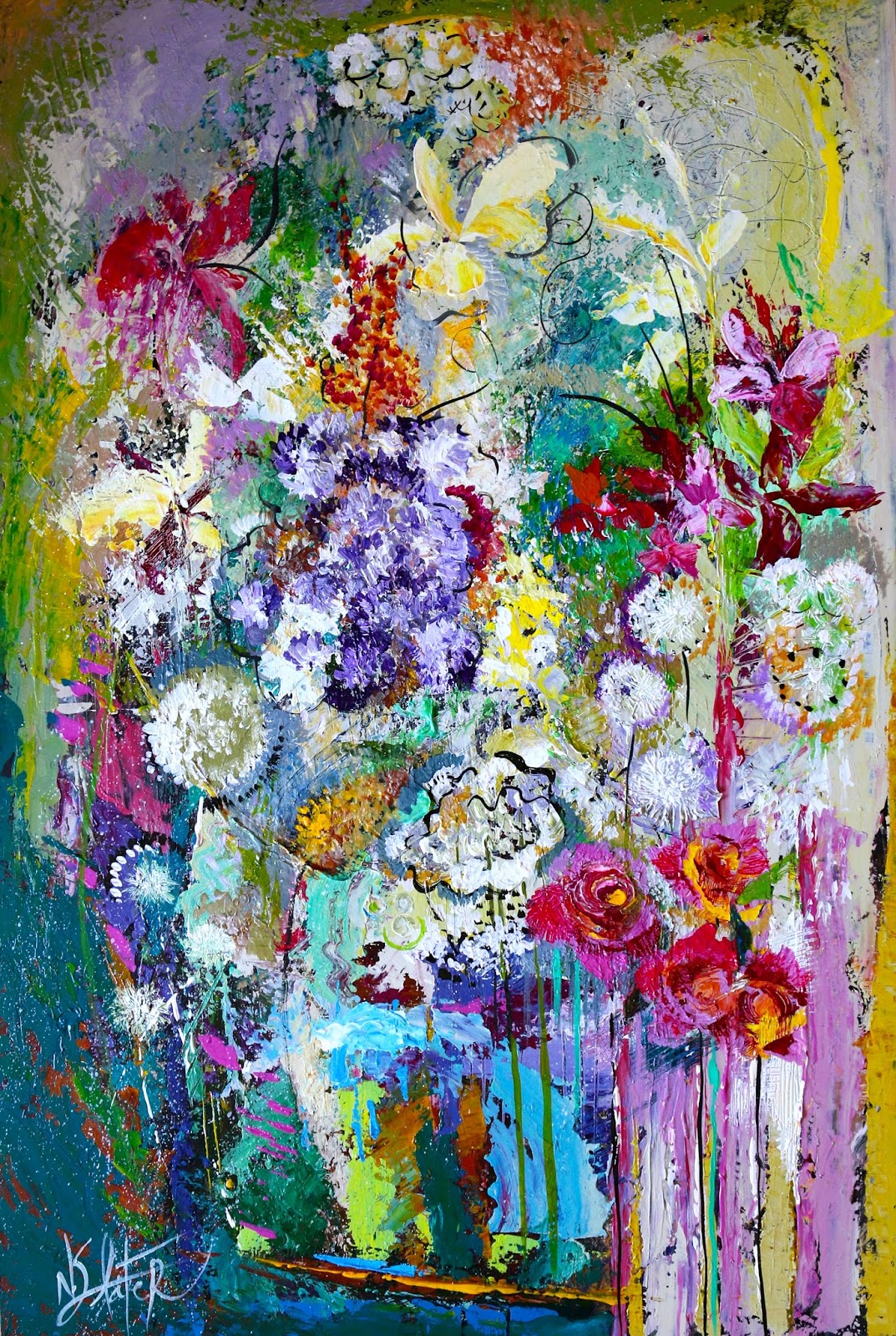 Weekly paintings by Nicole Slater "Captured Beauty" Original Painting