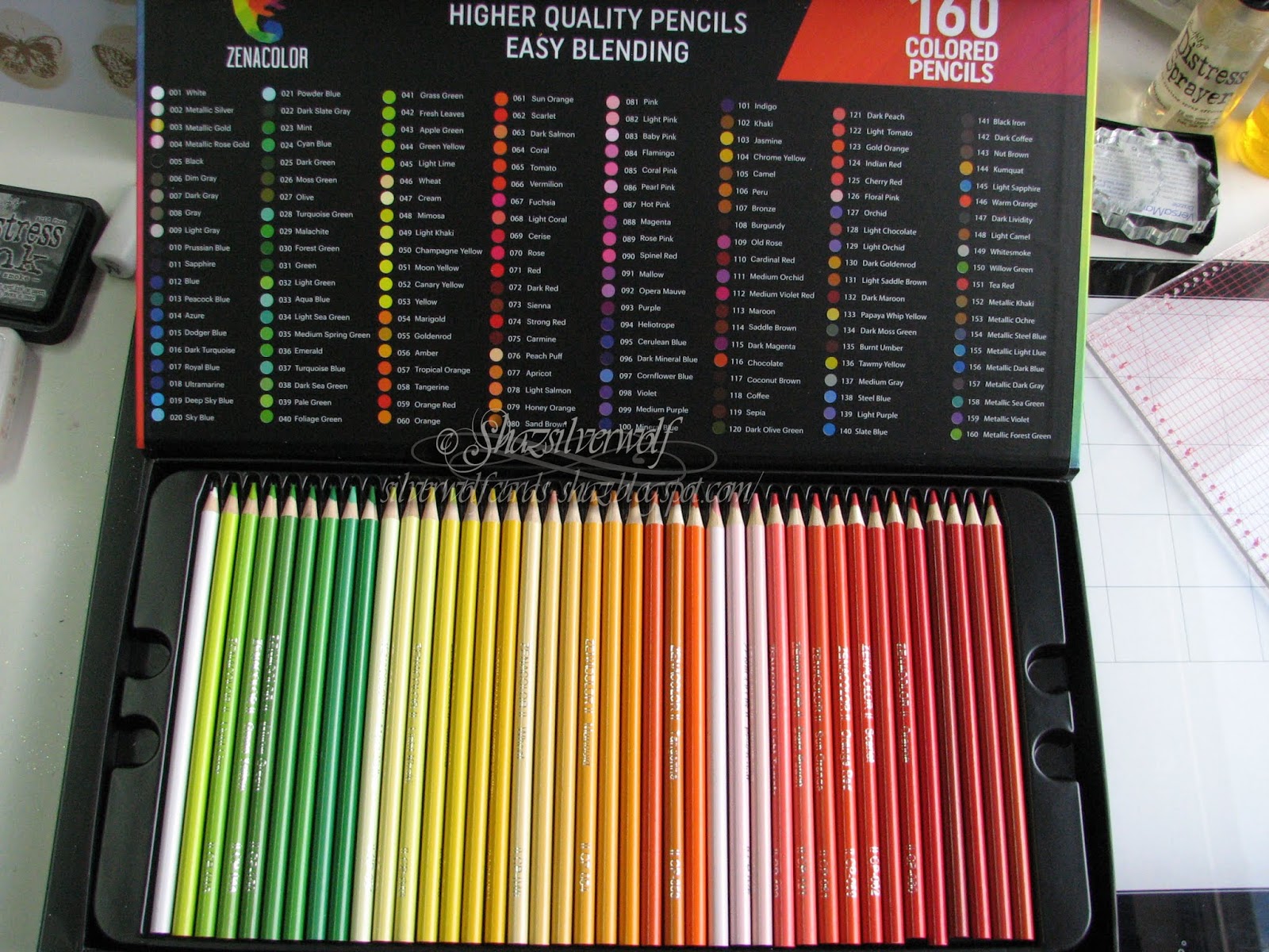 Silverwolf Cards: Reviewing a 'budget' set of colouring pencils.