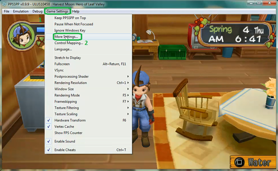 cara cheat harvest moon ppsspp android black