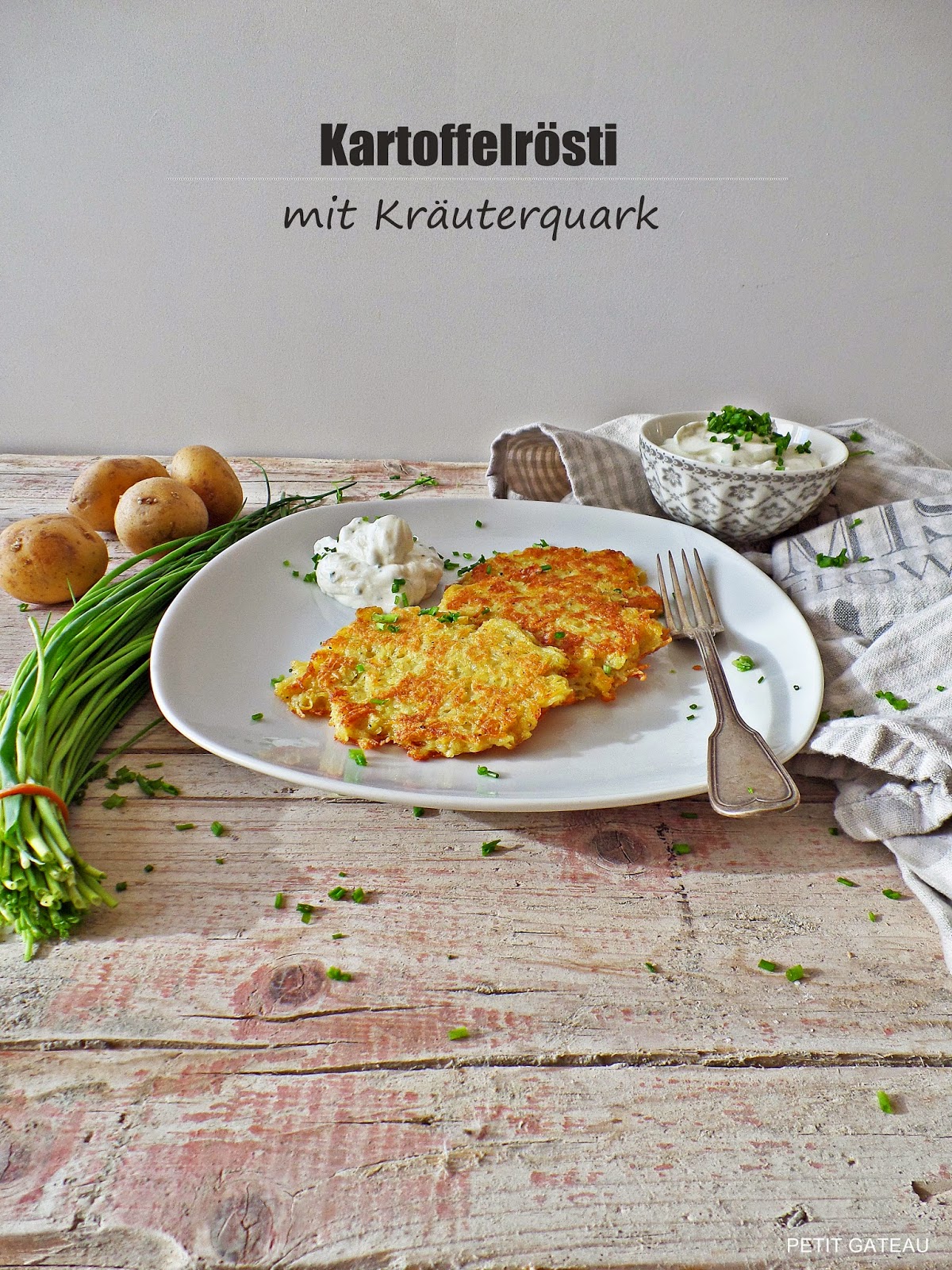 Petit Gâteau : Kartoffelrösti mit Kräuterquark - nicht nur bei den ...