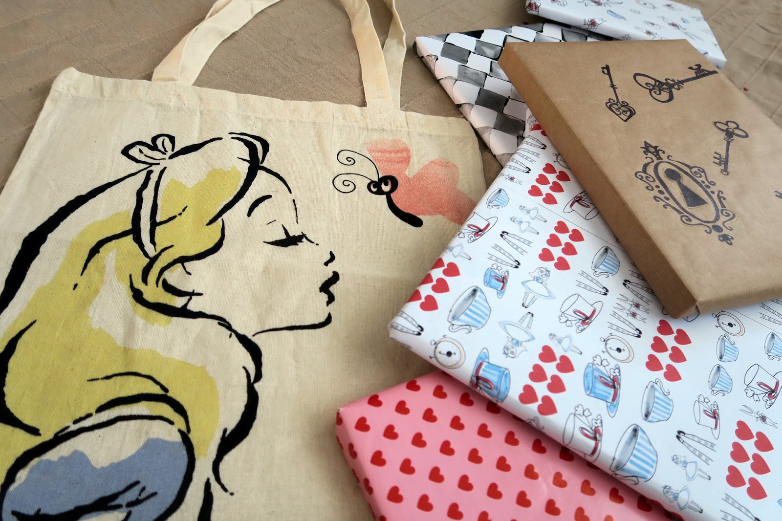 Alice in Wonderland Gift - illustrated Book Gift - Alice Through