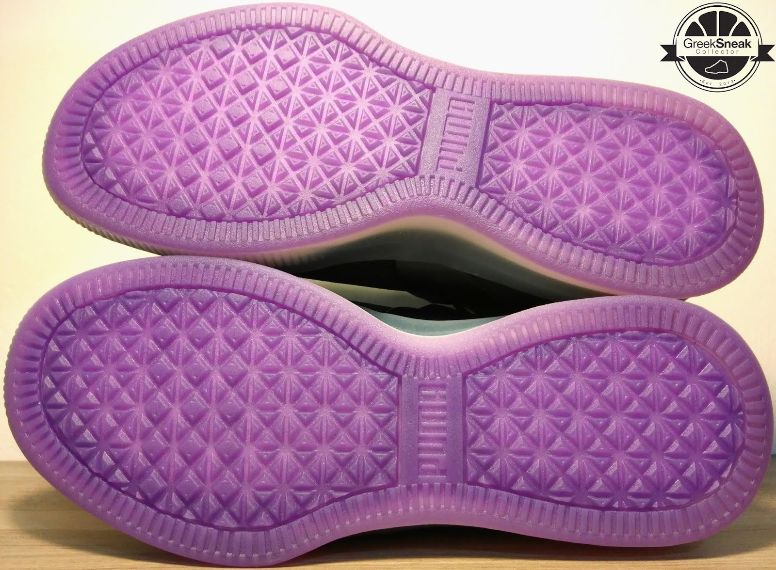 puma hoops purple glow