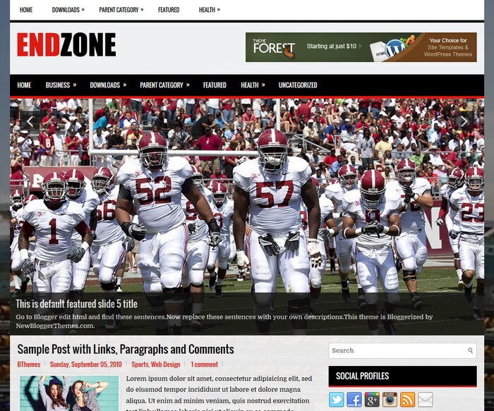 EndZone EndZone blogger theme