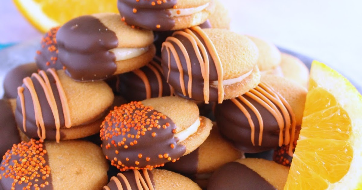 Love and Confections Chocolate Orange Sandwich Cookies