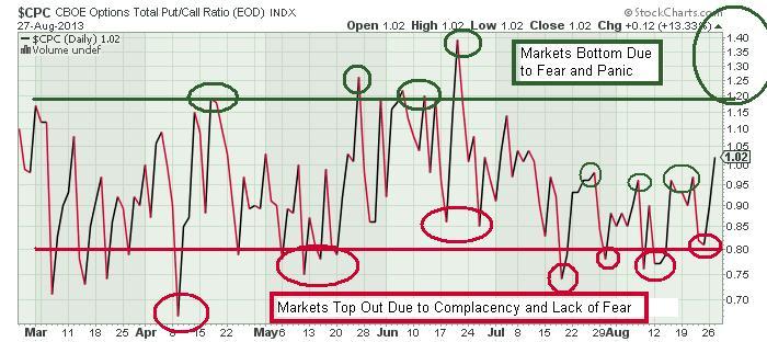 The Keystone Speculator™: CPC Put/Call Ratio Daily Chart