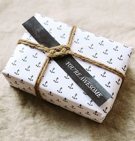nautical gift wrapping ideas
