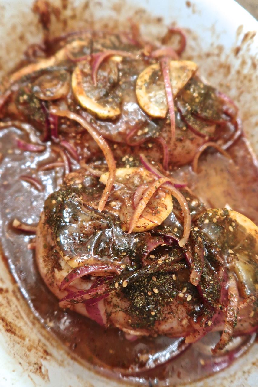 Scrumpdillyicious Roast Chicken Breast with Sumac, Za'atar & Lemon