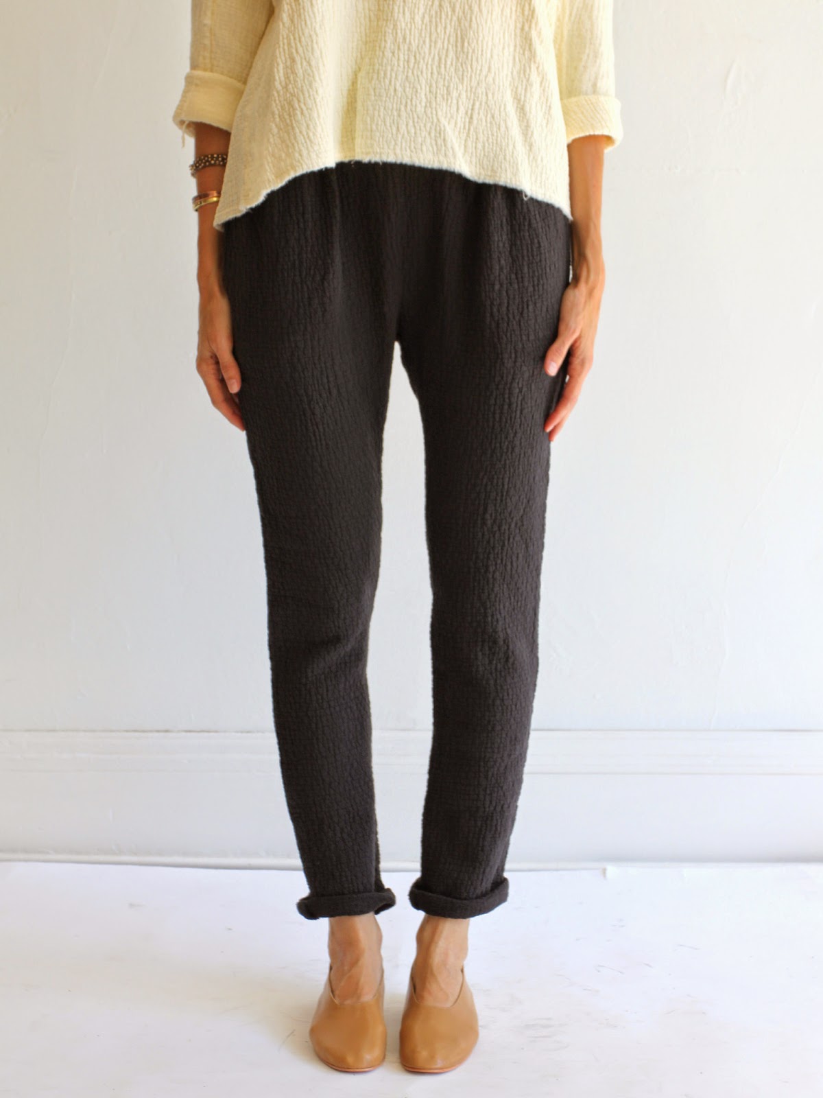 black crane pants