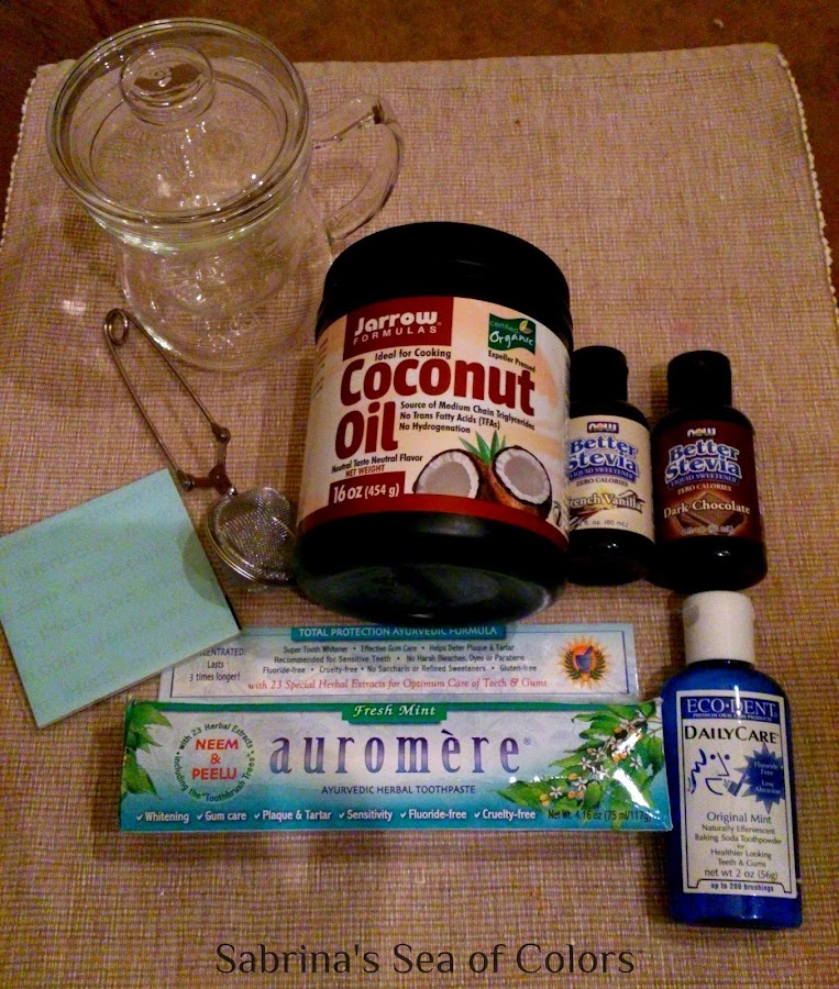 Pasta dental, aceite de coco y stevia iHerb