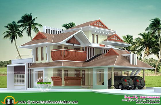 New traditional Kerala home design