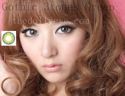 Korean contact lens contact lens, gothic tritones green