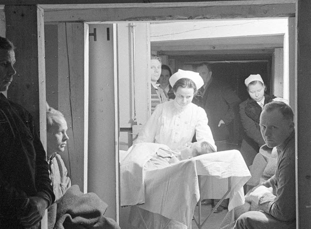 The hospital's bomb shelter in Mikkeli.