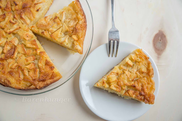 Apfel Zitronen Polenta Kuchen | Bärenhunger