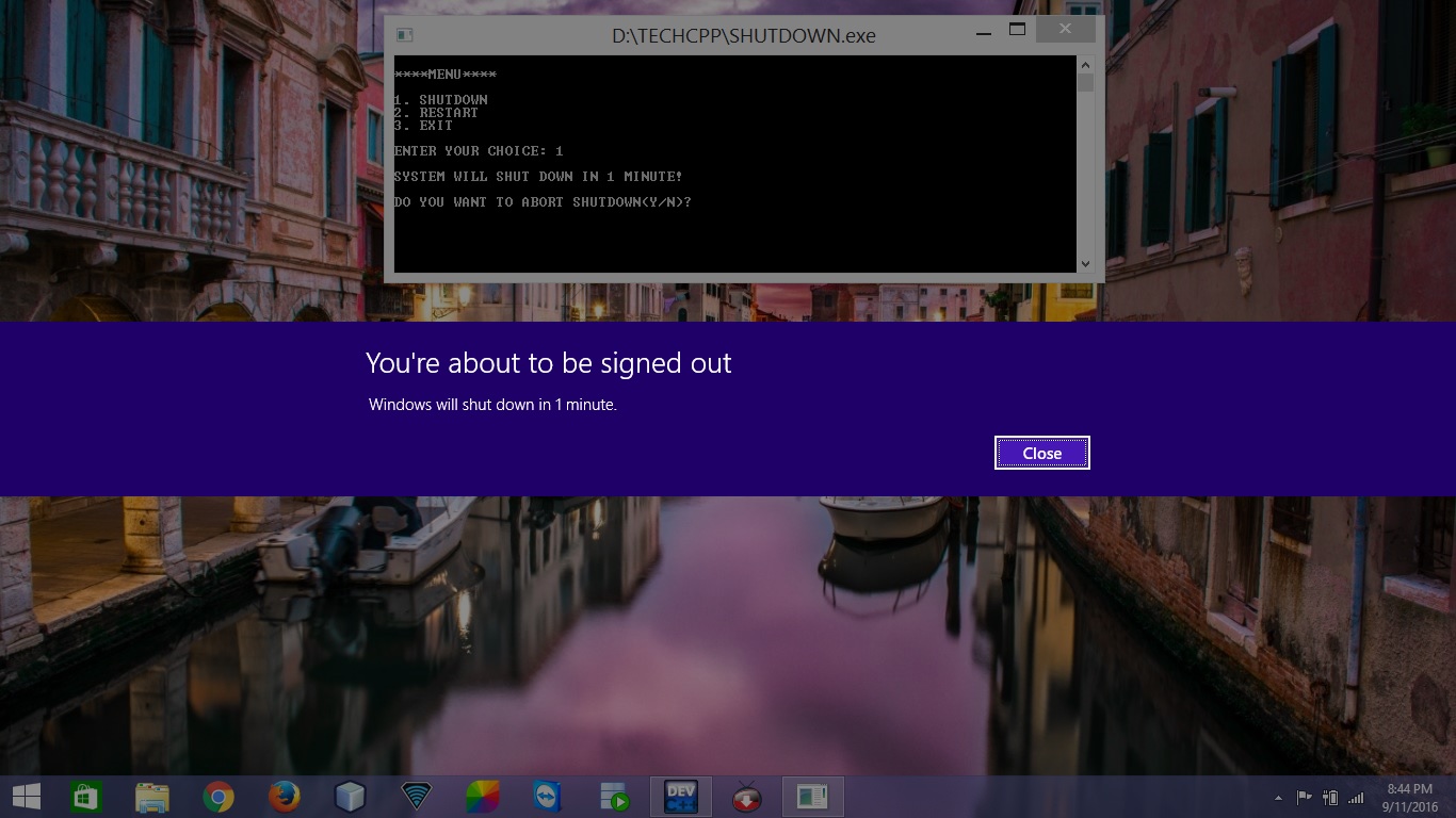 C++ Program to perform system shutdown and restart (Windows) [DEVCPP ...