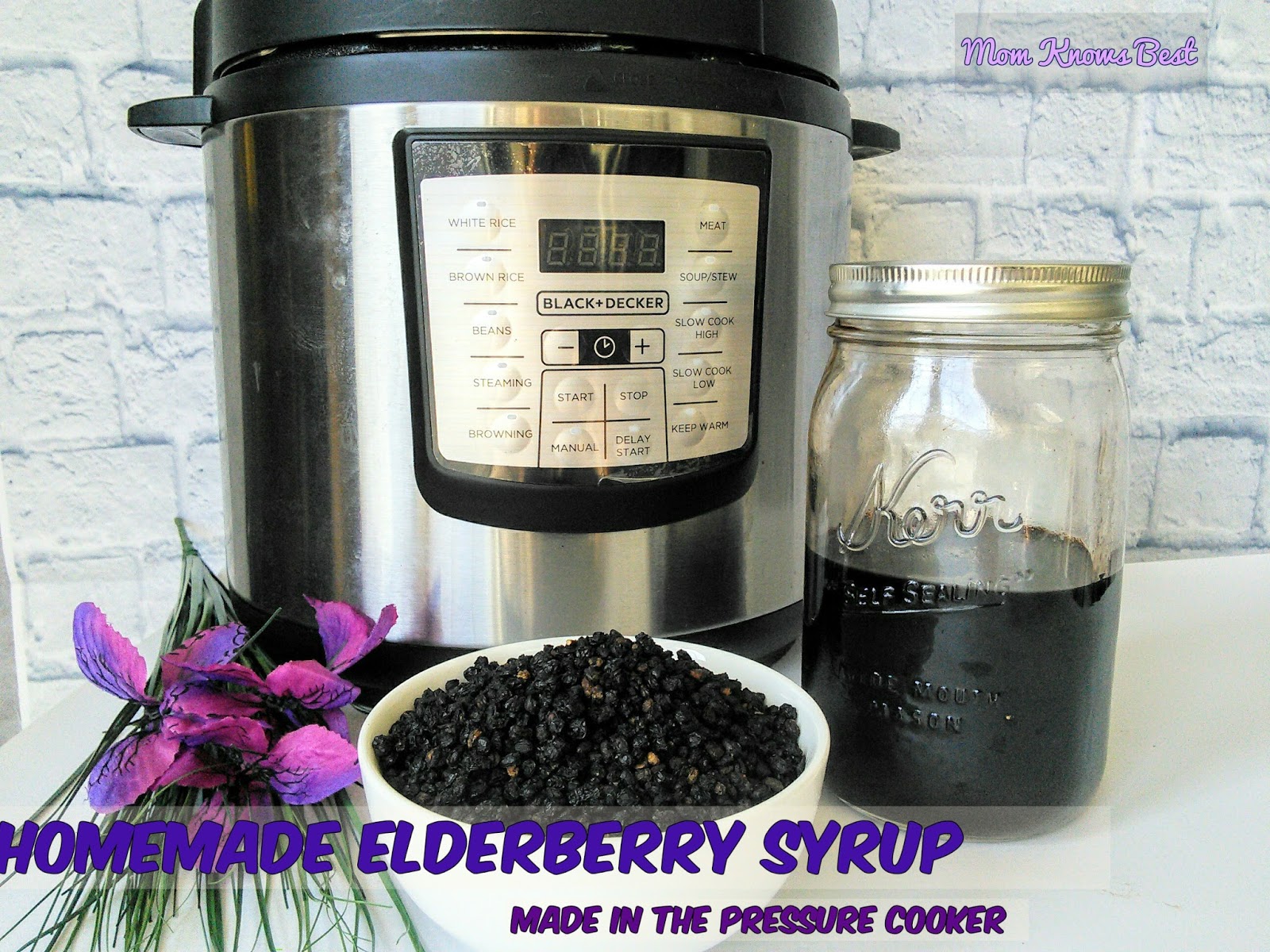 You can also make the elderberry syrup on the stovetop if you don't