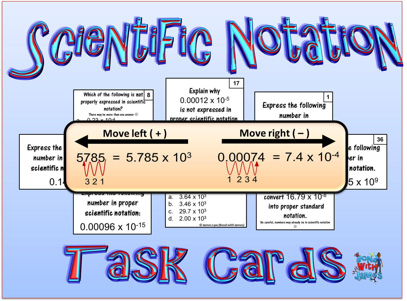 Bond with James: Chemistry Task Cards